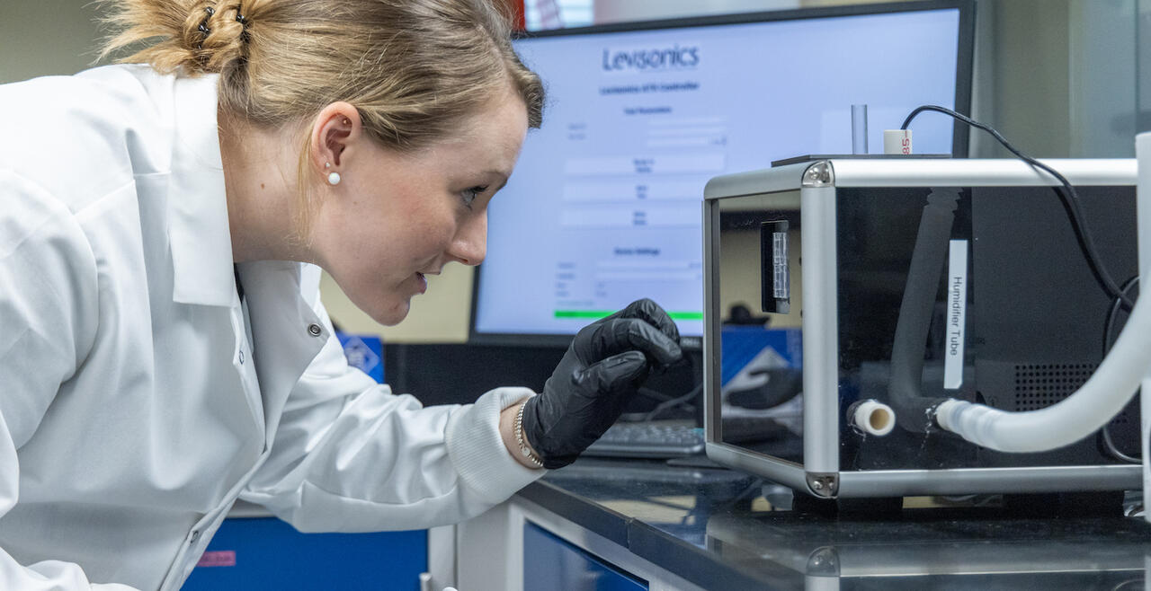 McKenzie in the lab 2025